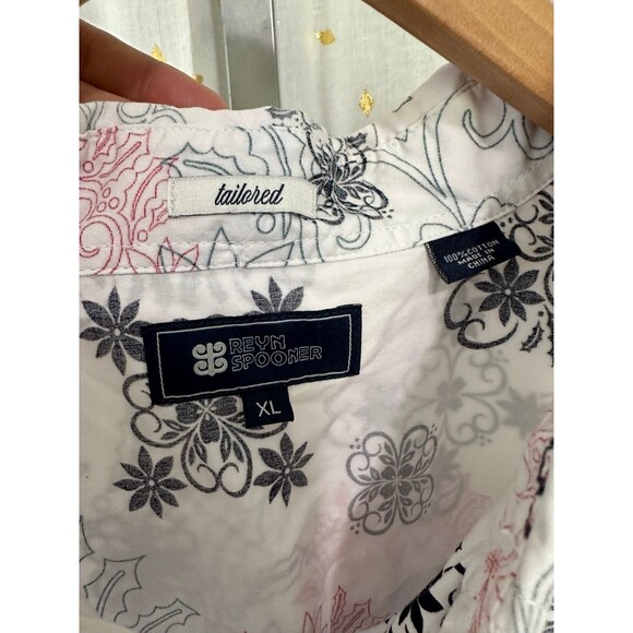 Reyn Spooner Hawaiian Reversed Printed Tailored Button Down Collared Shirt XL - Picture 5 of 5